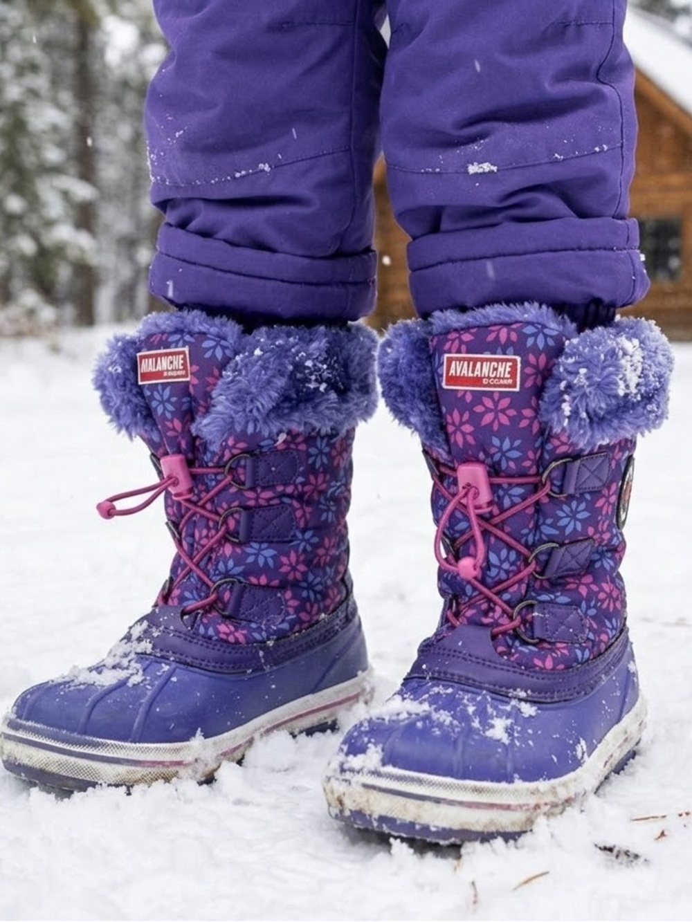 Avalanche By Cougar Angie Girls Snow Boots Size 4